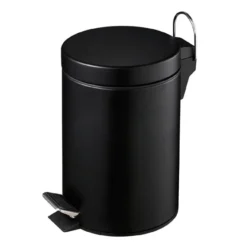 Matt Black 3 Litre Pedal Bin