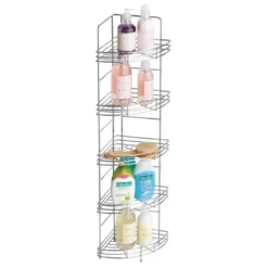 Chrome 5 Tier Wire Corner Storage Rack