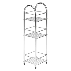 Chrome 3 Tier Bathroom Stand Small/Narrow - Freestanding 6 Chrome 3 Tier Bathroom Stand Small/Narrow - Freestanding -Bathroom Accessories 1600730 d1
