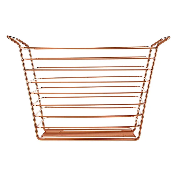 Shine Copper Plated Wire Basket 3 Shine Copper Plated Wire Basket - Image 3