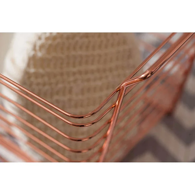 Shine Copper Plated Wire Basket 4 Shine Copper Plated Wire Basket - Image 4