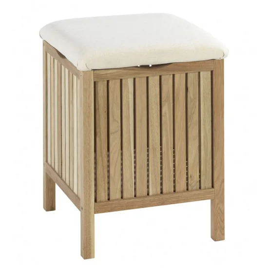 Wenko Norway Bath Stool - Walnut Wood 1 Wenko Norway Bath Stool - Walnut Wood
