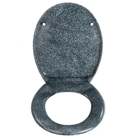Wenko Ottana Premium Soft Close Toilet Seat - Granite 3 Wenko Ottana Premium Soft Close Toilet Seat - Granite - Image 3