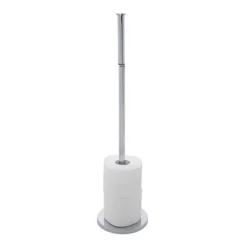 Wenko 2-in-1 Stainless Steel Freestanding Toilet Paper Holder -Bathroom Accessories 19637100 d2