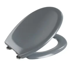 Wenko Ottana Premium Soft Close Toilet Seat - Dark Grey