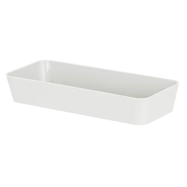 Wenko Gom White Storage Tray 1 Wenko Gom White Storage Tray