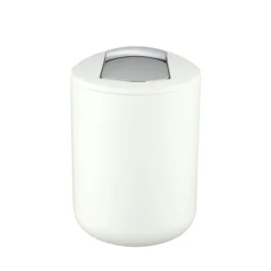 Wenko Brasil White Swing Cover Bin 5 Wenko Brasil White Swing Cover Bin -Bathroom Accessories 21206100 d1