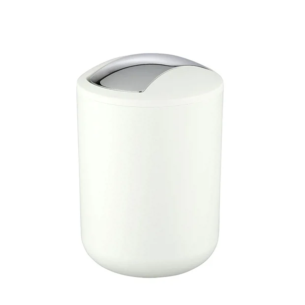 Wenko Brasil White Swing Cover Bin 2 Wenko Brasil White Swing Cover Bin - Image 2