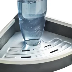 Wenko Wave Telescopic 3-Tier Corner Shelf Storage