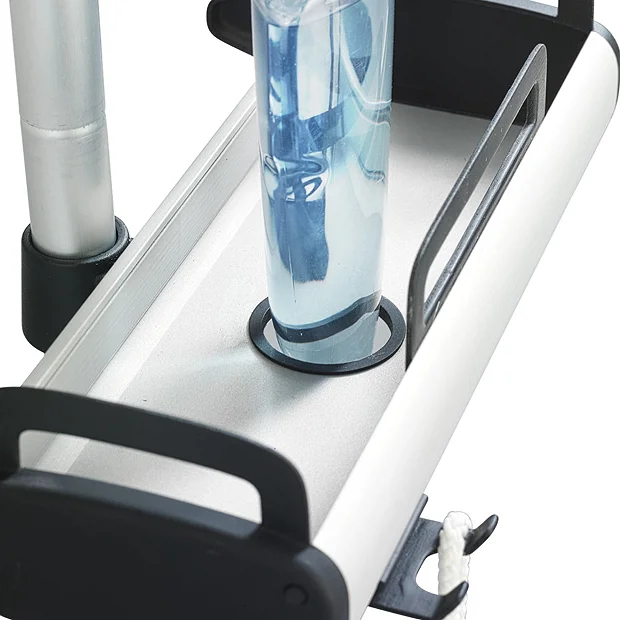 Wenko Line Telescopic 3-Tier Corner Shelf Storage 5 Wenko Line Telescopic 3-Tier Corner Shelf Storage - Image 5