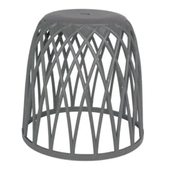 Wenko Omio Anthracite Bathroom Stool / Laundry Bin -Bathroom Accessories 22926100 d1