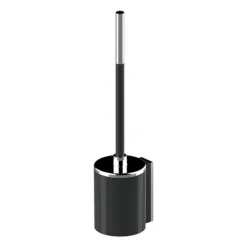 AKW Onyx Black Toilet Brush And Holder