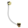 JTP Vos Brushed Brass Click Clack Bath Filler Waste