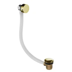 JTP Vos Brushed Brass Click Clack Bath Filler Waste