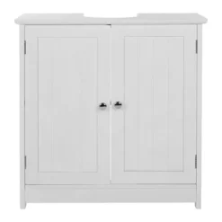 White Wood Under Sink Cabinet -Bathroom Accessories 2402060d1