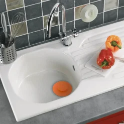 Wirquin Uppy 2-in-1 Smartplug For Kitchen And Bathroom - White -Bathroom Accessories 30722337 d2