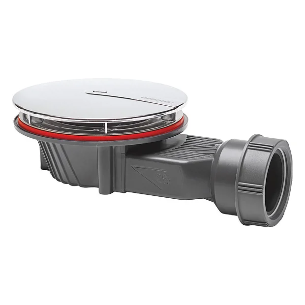 Wirquin Slim+ Extra Flat 90mm Shower Tray Waste - Chrome 2 Wirquin Slim+ Extra Flat 90mm Shower Tray Waste - Chrome - Image 2
