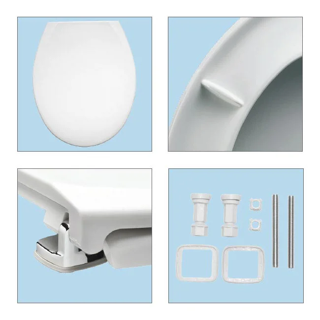 Bemis Oxford Toilet Seat With Adjustable Chrome Hinges 1 Bemis Oxford Toilet Seat With Adjustable Chrome Hinges