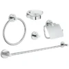 Grohe Essentials 5-in-1 Master Bathroom Accessories Set - Chrome