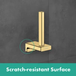 Hansgrohe AddStoris Polished Gold Optic Spare Toilet Roll Holder -Bathroom Accessories 41756990 l3