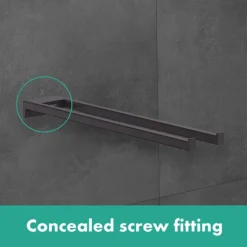 Hansgrohe AddStoris Double Towel Holder - Matt Black -Bathroom Accessories 41770670 l 1