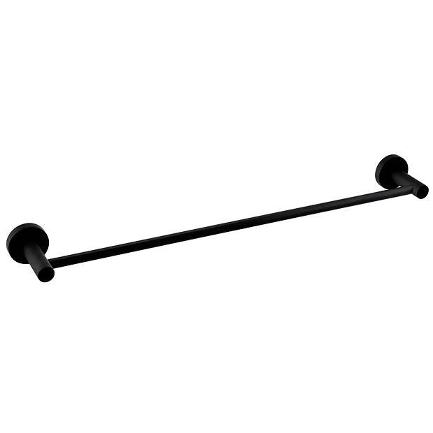 Arezzo 4-Bar Industrial Style Matt Black Round Towel Rail 1 Arezzo 4-Bar Industrial Style Matt Black Round Towel Rail