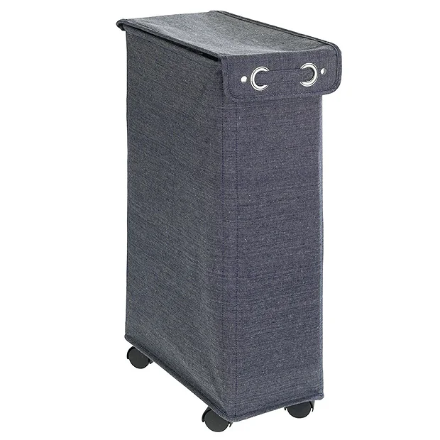 Wenko Corno Prime Blue Laundry Bin With Lid 2 Wenko Corno Prime Blue Laundry Bin With Lid - Image 2