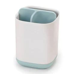 Joseph Joseph Easy-Store Toothbrush Caddy - White/Blue -Bathroom Accessories 70500 d1