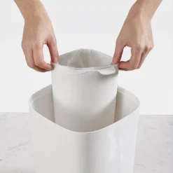 Joseph Joseph Split Bathroom Waste Separation Bin - White/Blue -Bathroom Accessories 70505 d3