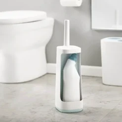 Joseph Joseph Flex Plus Smart Toilet Brush & Holder With Storage Caddy - White/Blue 8 Joseph Joseph Flex Plus Smart Toilet Brush & Holder With Storage Caddy - White/Blue -Bathroom Accessories 70507 d1