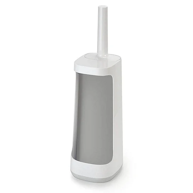 Joseph Joseph Flex Plus Smart Toilet Brush & Holder With Storage Caddy - White/Grey 4 Joseph Joseph Flex Plus Smart Toilet Brush & Holder With Storage Caddy - White/Grey - Image 4