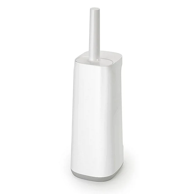 Joseph Joseph Flex Plus Smart Toilet Brush & Holder With Storage Caddy - White/Grey 5 Joseph Joseph Flex Plus Smart Toilet Brush & Holder With Storage Caddy - White/Grey - Image 5