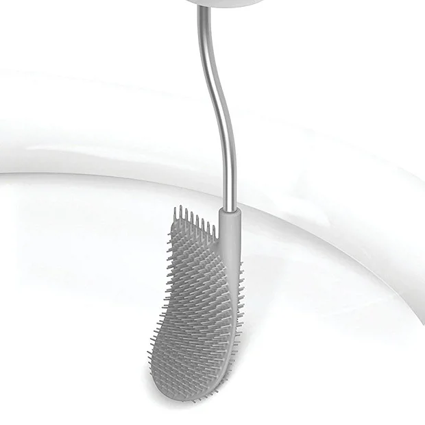 Joseph Joseph Flex Plus Smart Toilet Brush & Holder With Storage Caddy - White/Grey 1 Joseph Joseph Flex Plus Smart Toilet Brush & Holder With Storage Caddy - White/Grey