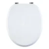 Aqualona White Wooden MDF Toilet Seat