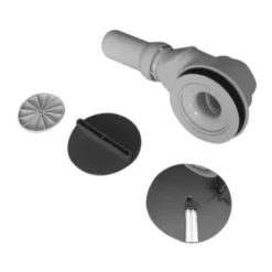 Duravit Shower Tray Waste With Horizontal Outlet - Chrome