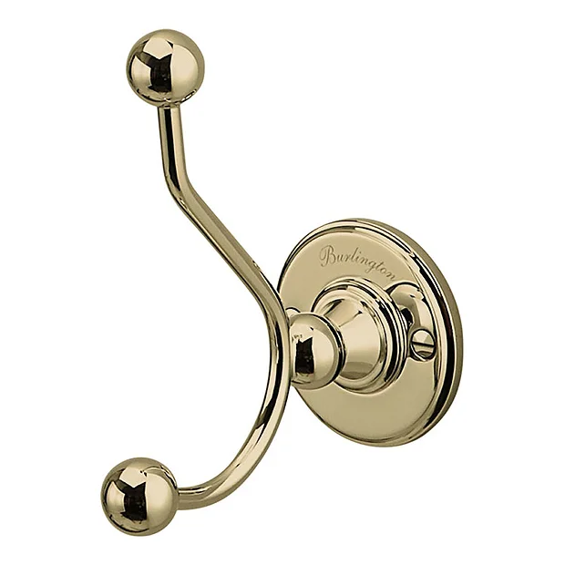 Burlington Gold Double Robe Hook 1 Burlington Gold Double Robe Hook