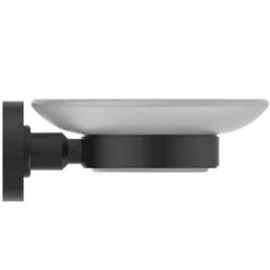 Ideal Standard Silk Black IOM Wall Mounted Soap Dish & Holder -Bathroom Accessories a9122xg d1