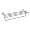 Heritage Chancery Double Bathroom Towel Shelf - Chrome