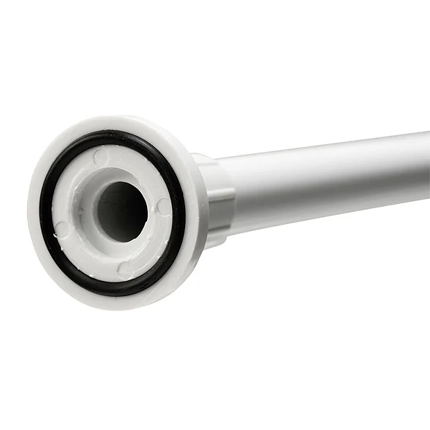 Croydex 8' 6" Telescopic White Shower Rod 4 Croydex 8' 6" Telescopic White Shower Rod - Image 4