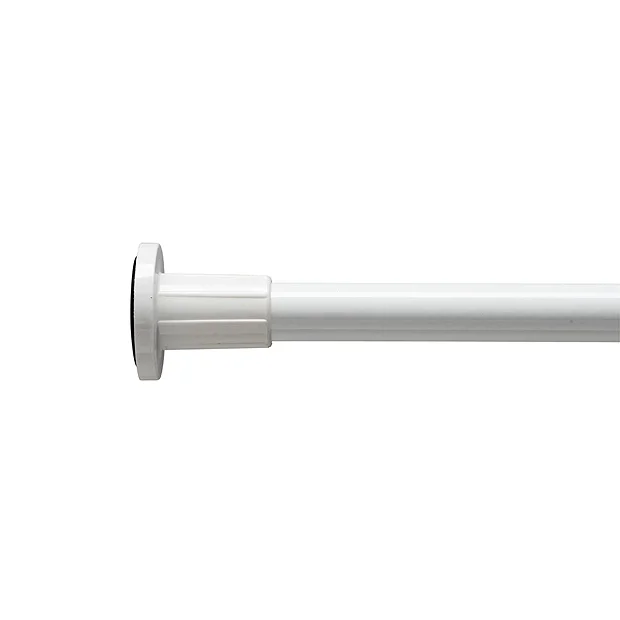 Croydex 8' 6" Telescopic White Shower Rod 5 Croydex 8' 6" Telescopic White Shower Rod - Image 5