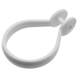 Croydex White Button Shower Curtain Rings -Bathroom Accessories ak142222ai1