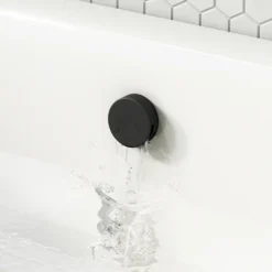Arezzo Matt Black Round Slimline Freeflow Bath Filler Waste And Overflow 5 Arezzo Matt Black Round Slimline Freeflow Bath Filler Waste And Overflow -Bathroom Accessories az243mb n d1