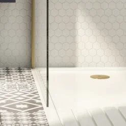 Arezzo Brushed Brass 90mm High Flow Shower Tray Waste -Bathroom Accessories az9bbsw d1