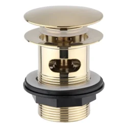 Arezzo Slotted Bath Waste With No Overflow Brushed Brass