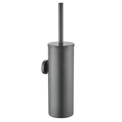 Arezzo Brushed Gunmetal Grey 4-Piece Bathroom Accessory Pack -Bathroom Accessories azbrhgm l2