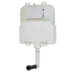 Arezzo Compact Concealed Cistern With Polished Chrome Flush Plate - Square Buttons -Bathroom Accessories azccchrs d2