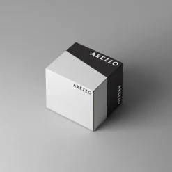 Arezzo Matt Black Round Double Robe Hook