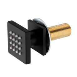 Arezzo Matt Black Body Jet - 1 X Slim Square Jet