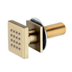 Arezzo Brushed Brass Body Jet - 1 X Slim Square Jet -Bathroom Accessories azsqjbb d1