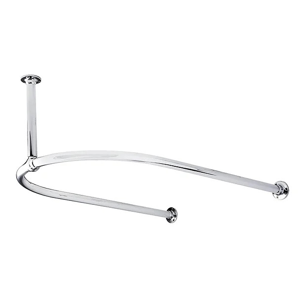 Bayswater U-Shaped Traditional Shower Curtain Rail 1 Bayswater U-Shaped Traditional Shower Curtain Rail